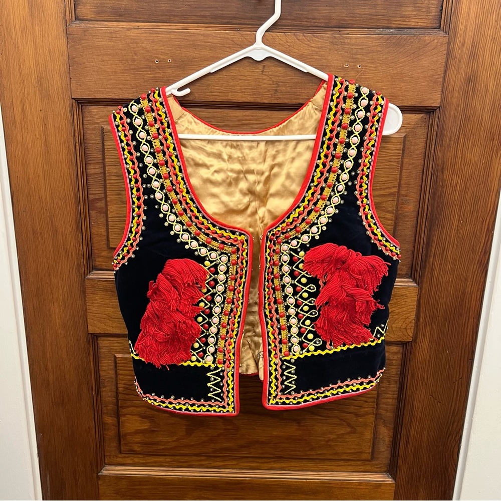 Folky Polish Embroidered Vest